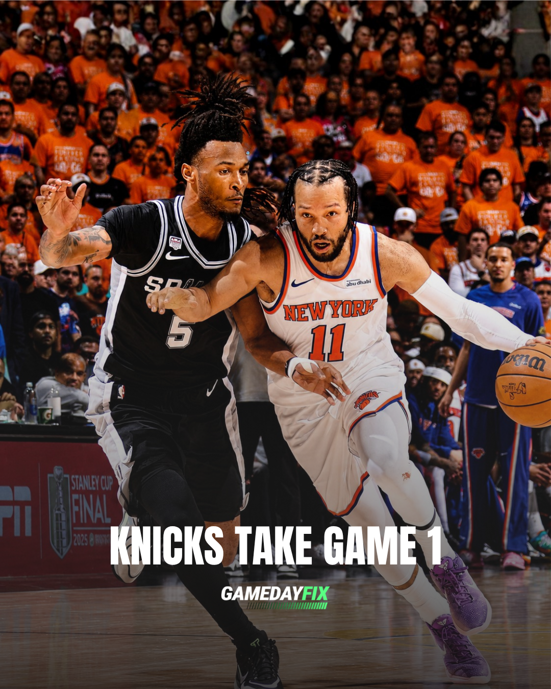 Knicks Take Game 1 and Send a Message to the Spurs in NBA Finals Opener
