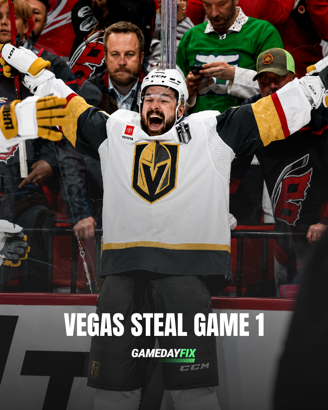 Vegas Draw First Blood: Golden Knights Edge Hurricanes 5-4 in Stanley Cup Final Opener