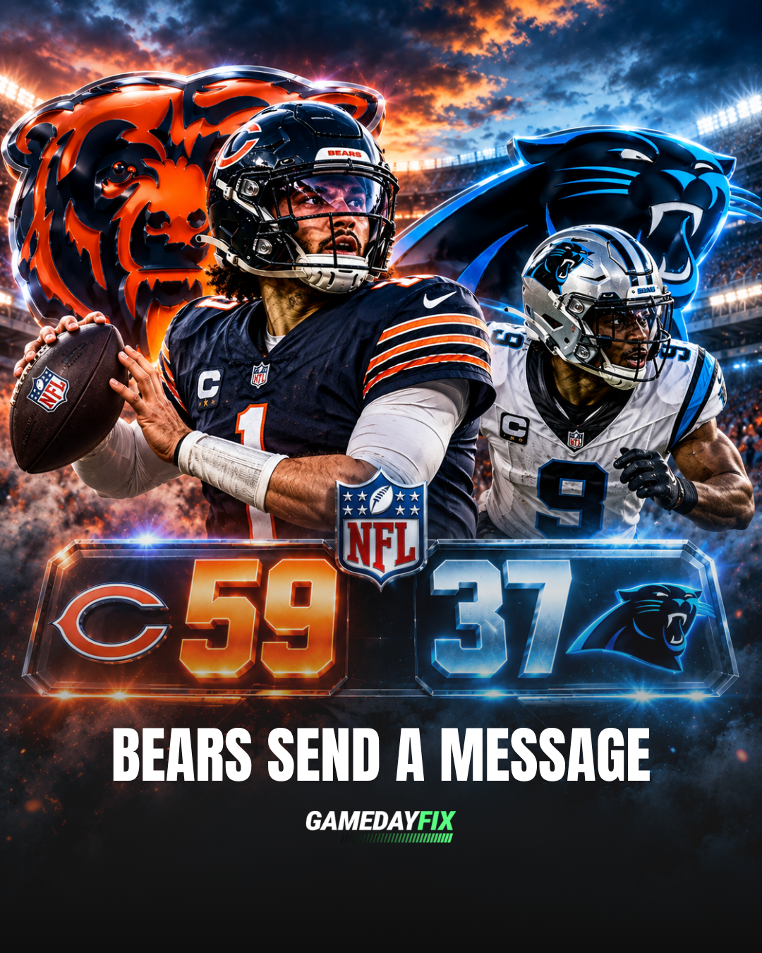 Chicago Bears Put the NFL on Notice With 59-Point Explosion