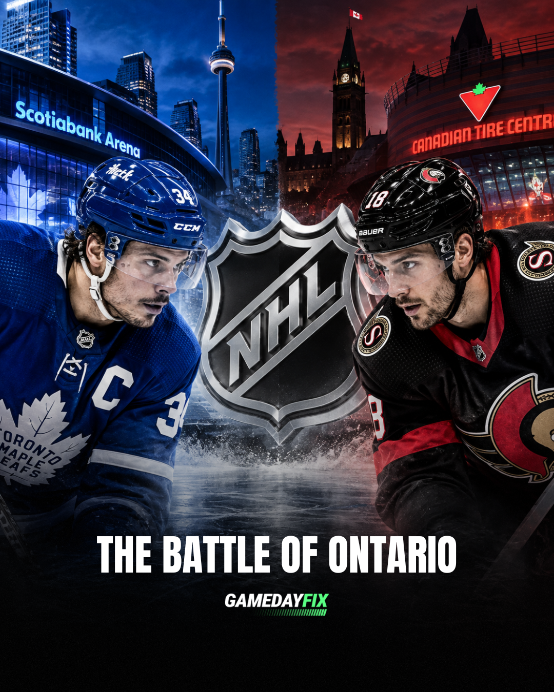 Battle of Ontario Returns: Leafs and Senators Face Off Tonight