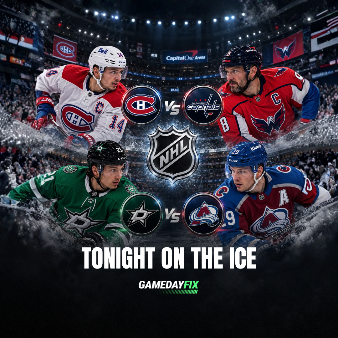 NHL Tonight: Canadiens Face Capitals as Stars Visit Avalanche in Wednesday Doubleheader
